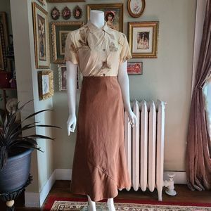 Vintage WhiteStag Suede Skirt